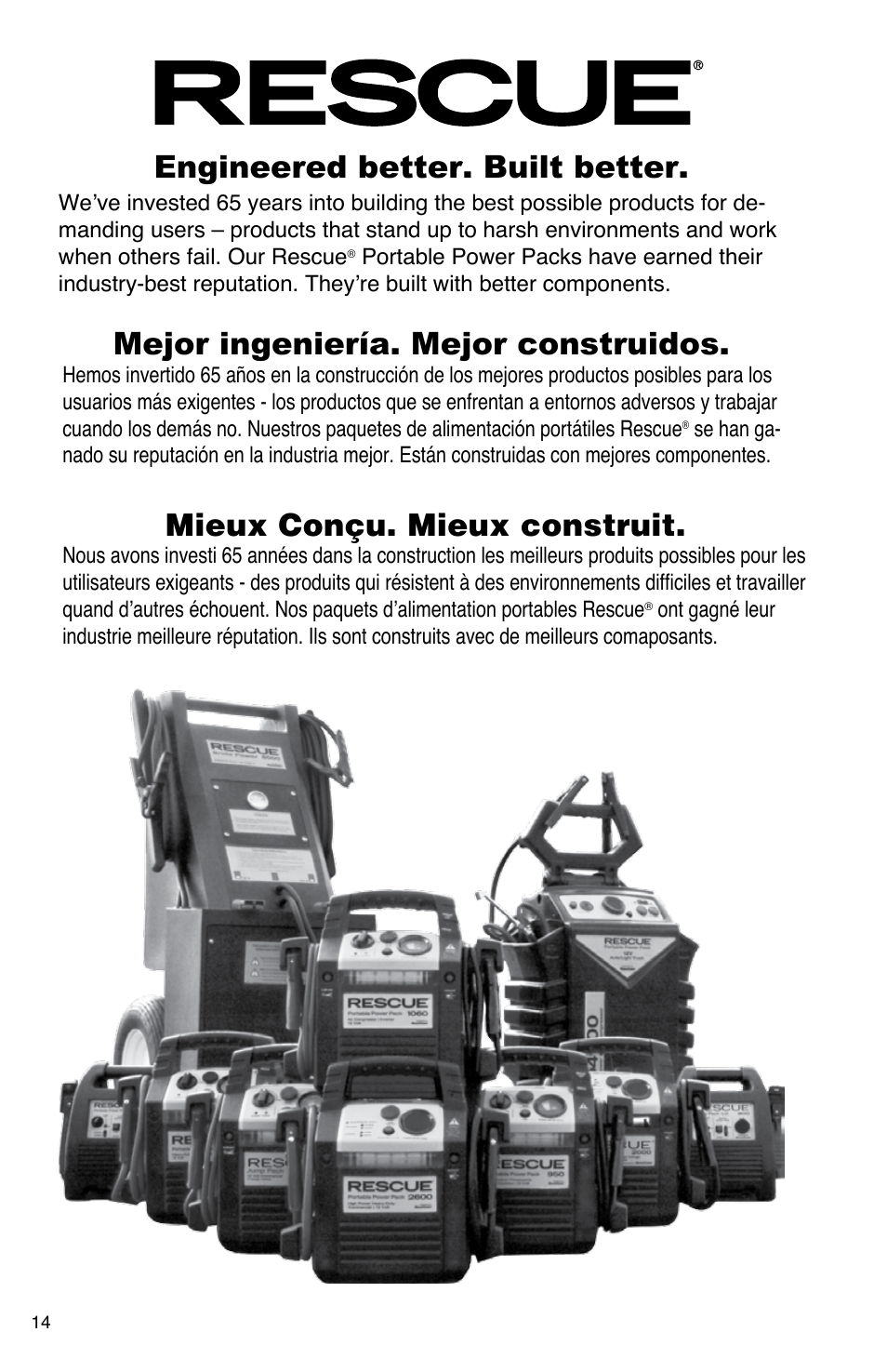 Mieux conçu. mieux construit | Quick Cable 910 User Manual | Page 14 / 16