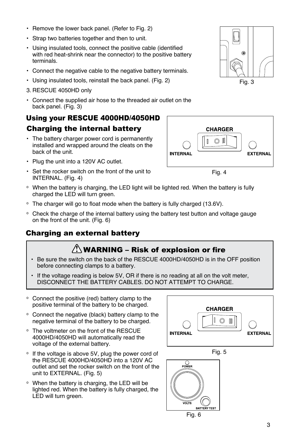 Charging the internal battery | Quick Cable 4050HD User Manual | Page 3 / 16