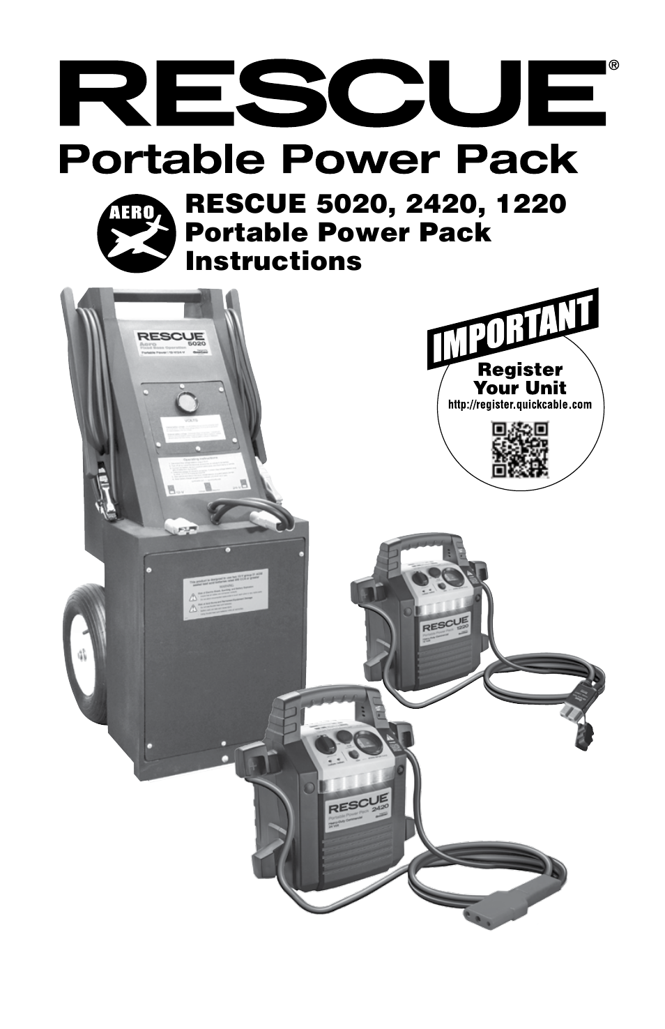 Quick Cable 1220 Portable Power Pack User Manual | 9 pages