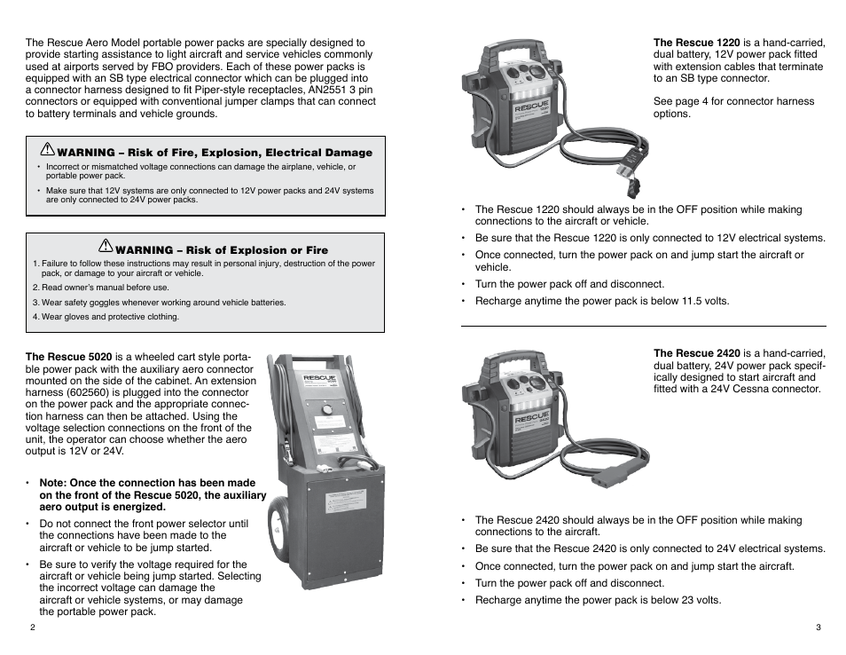 Quick Cable 1220 Portable Power Pack User Manual | Page 2 / 9