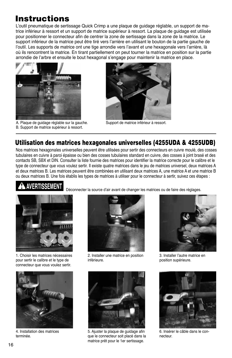 Instructions | Quick Cable Quick Crimp Pneumatic Crimper User Manual | Page 16 / 20