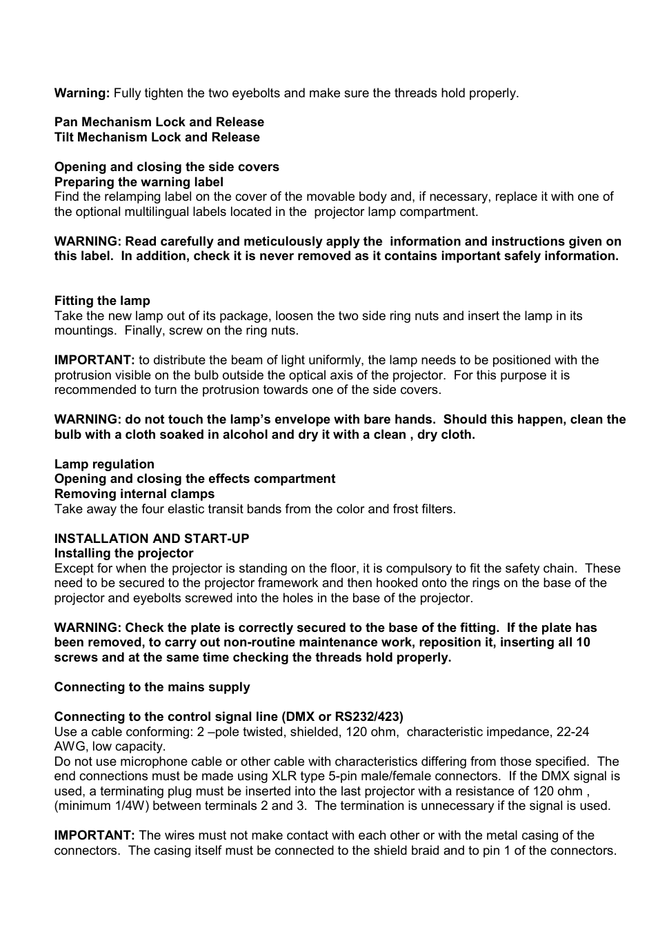 Meteor ProMover 1200 CYM User Manual | Page 3 / 8