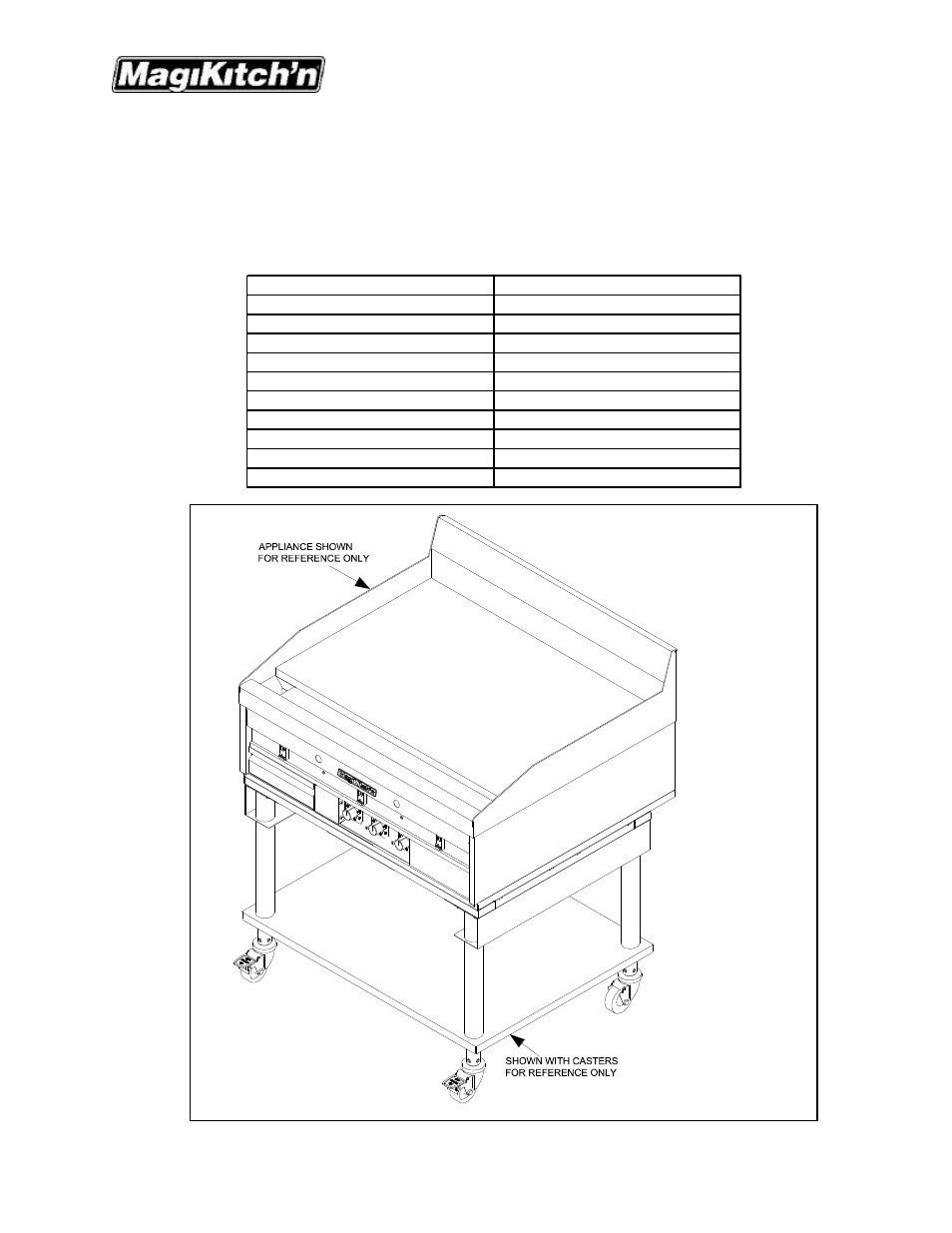 Accessories | Magikitch'n MKH High Efficiency Griddle User Manual | Page 19 / 22
