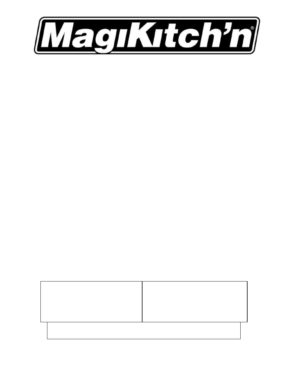 Magikitch'n MKH High Efficiency Griddle User Manual | Page 22 / 22