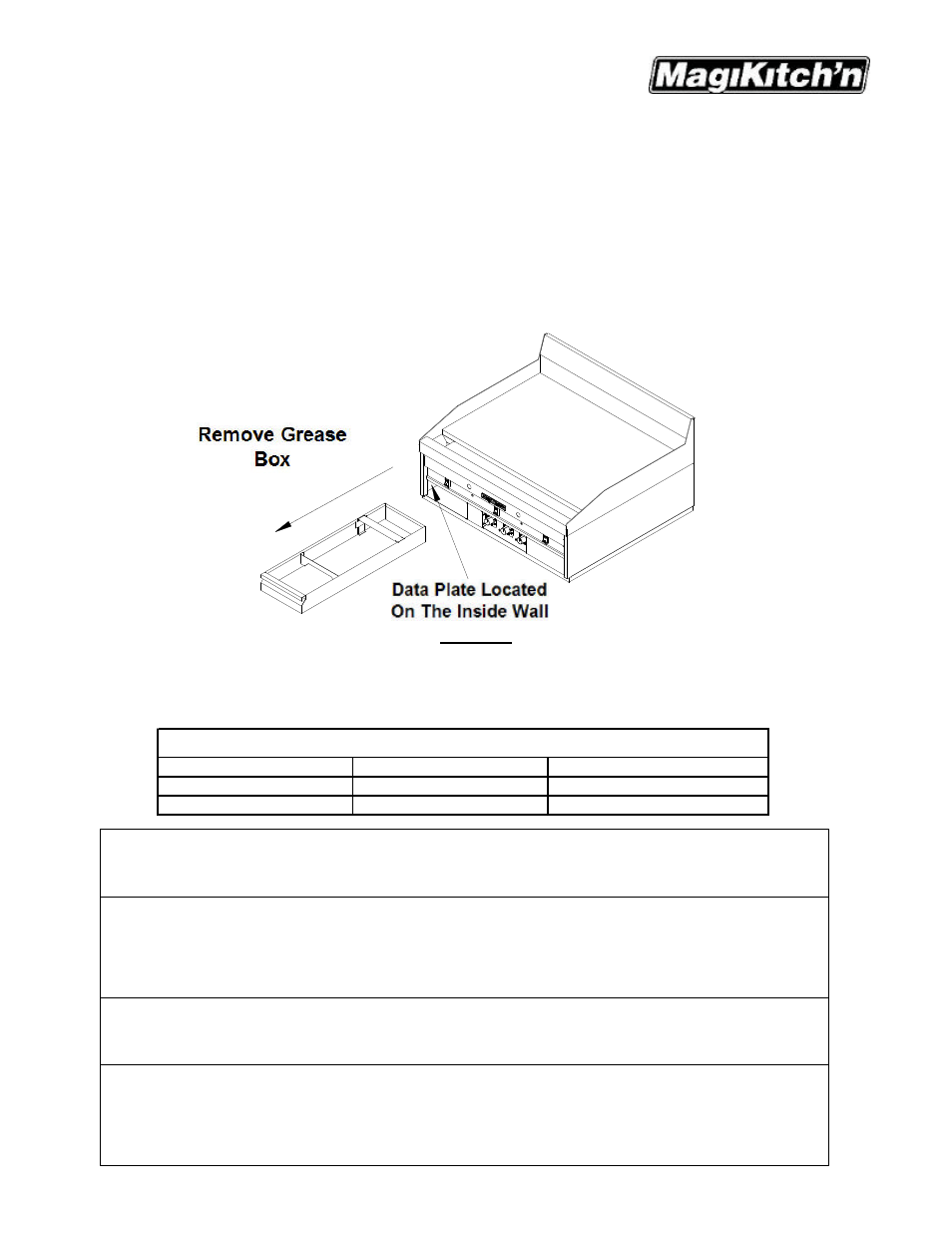 Installation | Magikitch'n MKH High Efficiency Griddle User Manual | Page 4 / 22
