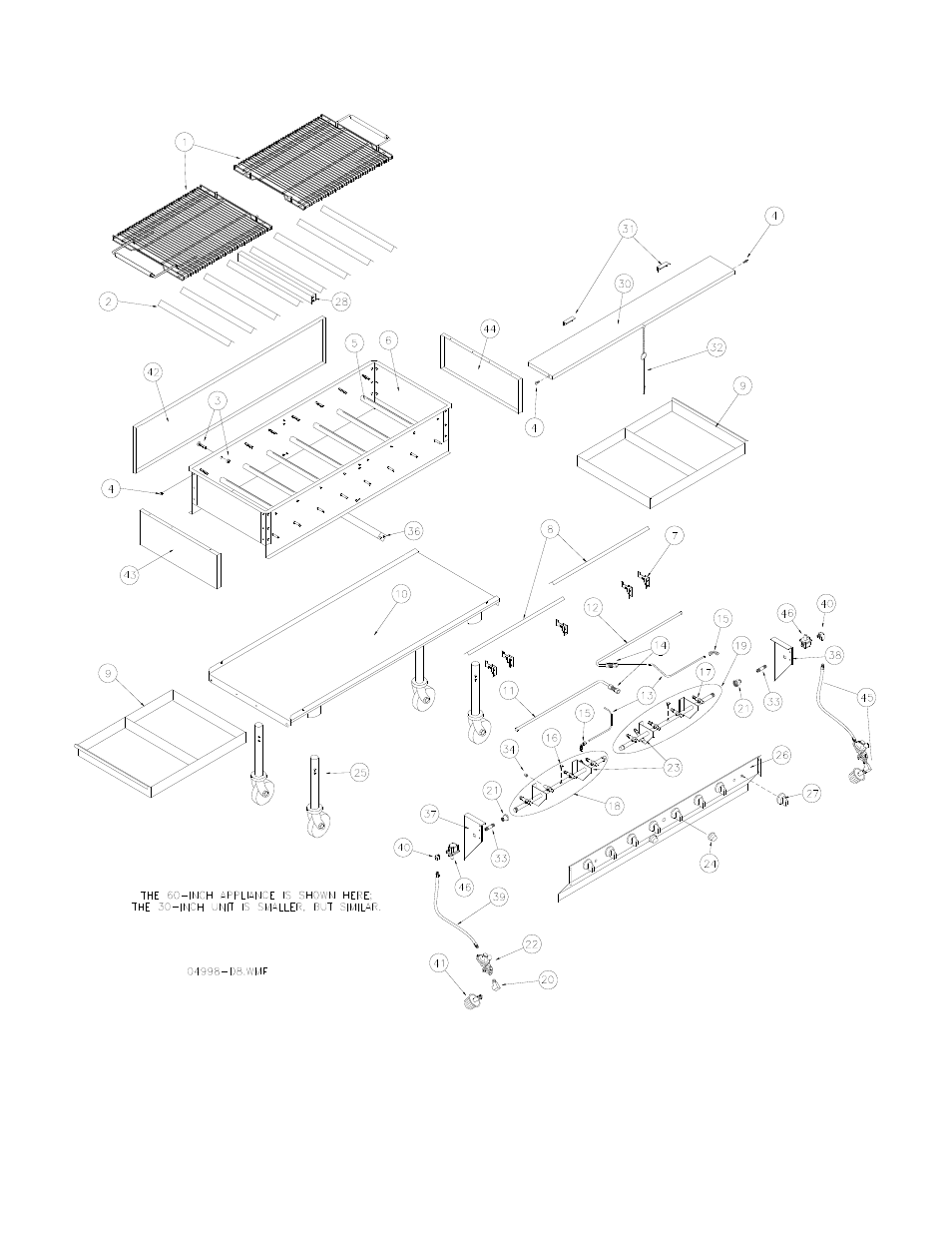 Charbroiler illustration | Magikitch'n LPG-60 User Manual | Page 12 / 15