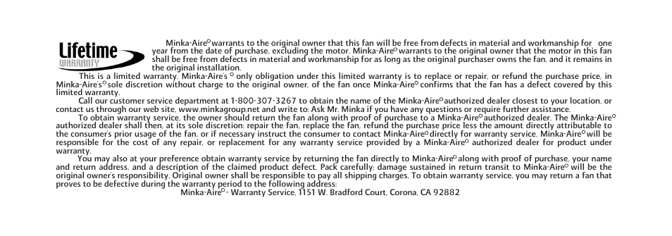 Minka Group F582-ORB User Manual | Page 3 / 26