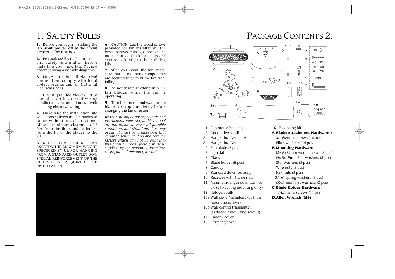 Minka Group F705-STW User Manual | Page 3 / 9