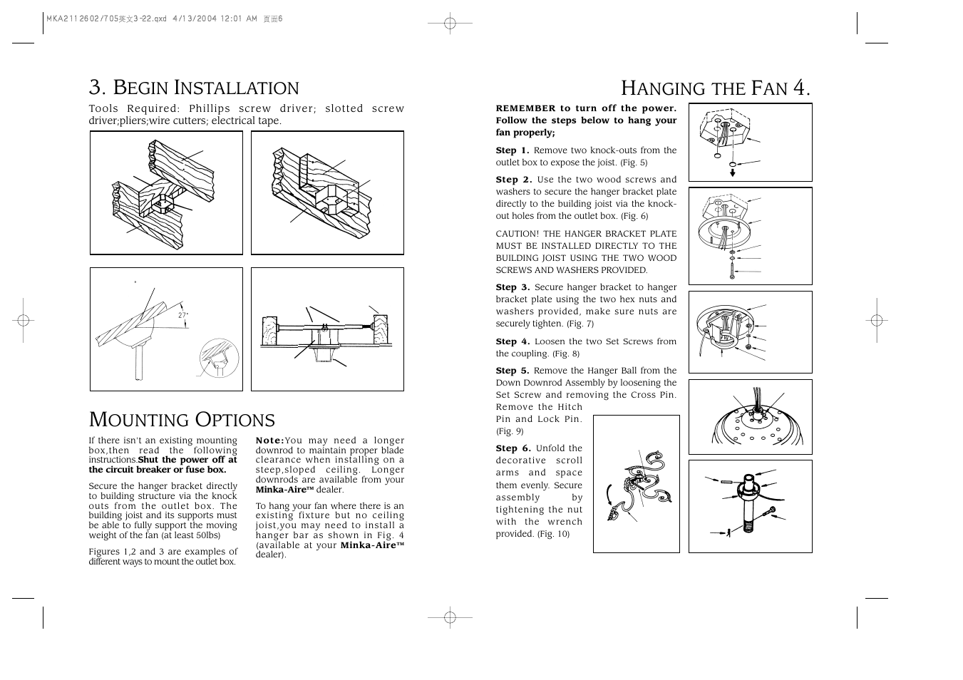 Minka Group F705-STW User Manual | Page 4 / 9