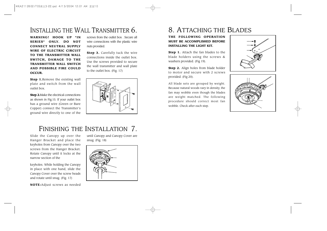 Minka Group F705-STW User Manual | Page 6 / 9