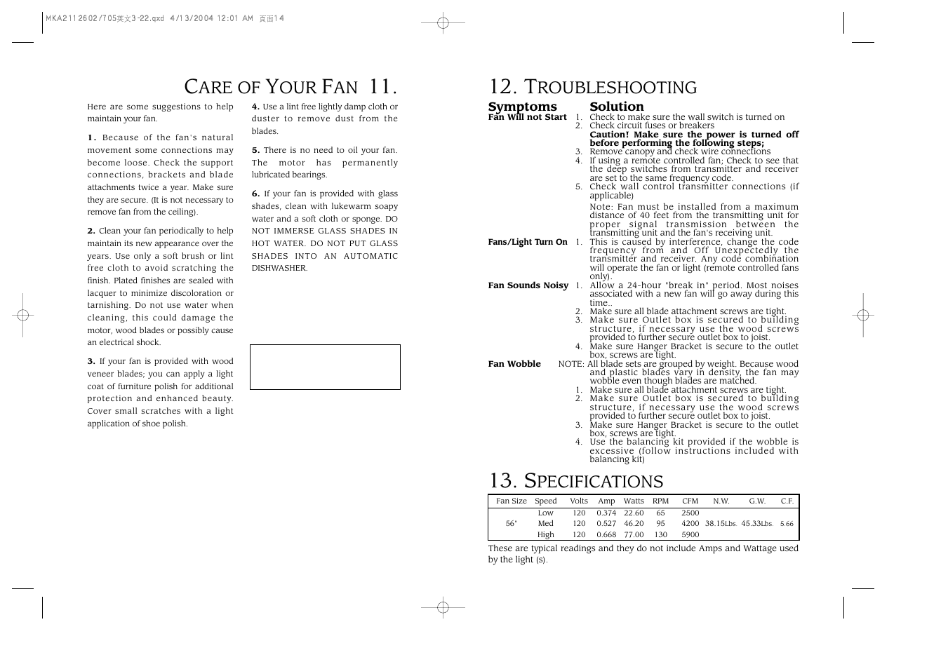 Minka Group F705-STW User Manual | Page 8 / 9