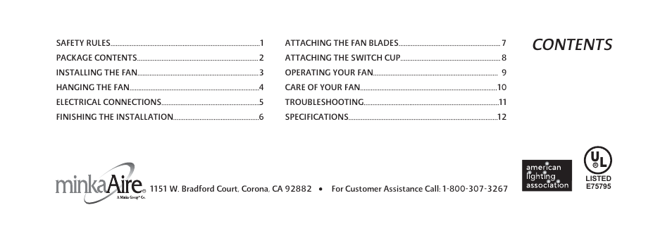 Minka Group F614-PW User Manual | Page 5 / 23