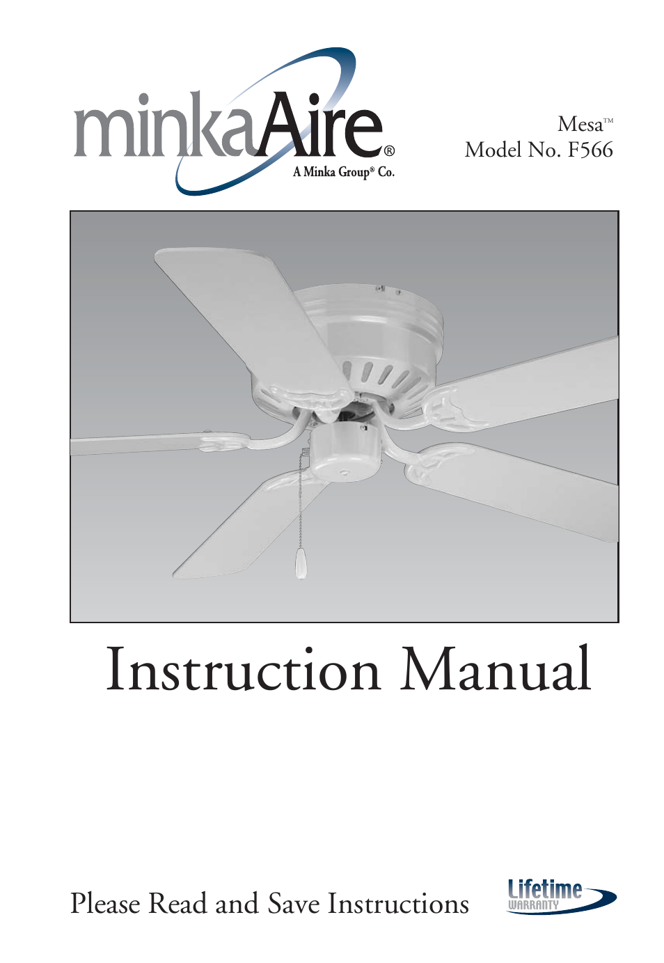 Minka Group F566-WH User Manual | 12 pages