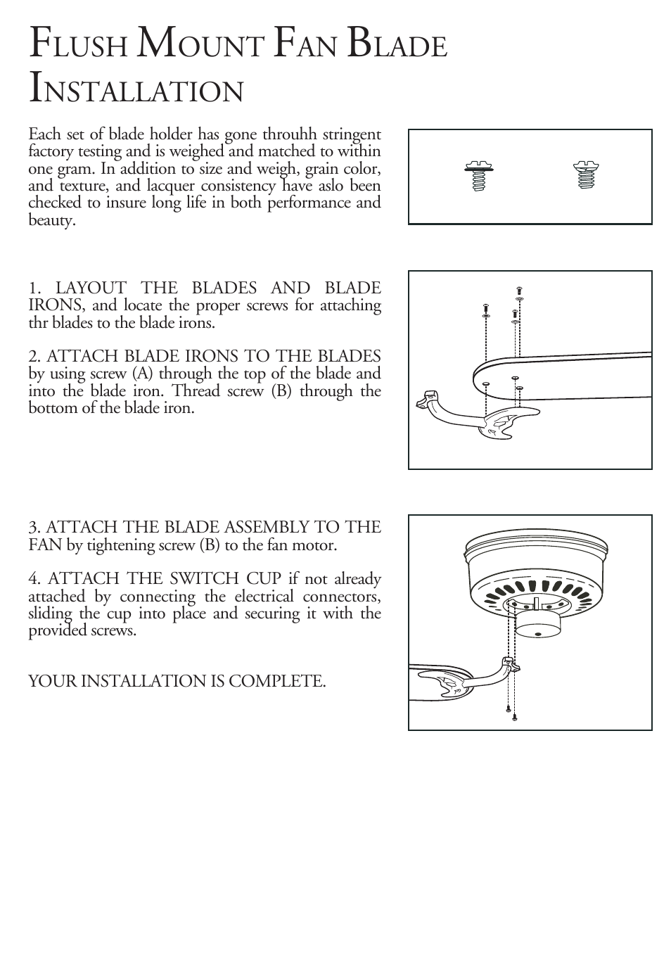 Lush, Ount, Lade | Nstallation | Minka Group F566-WH User Manual | Page 7 / 12