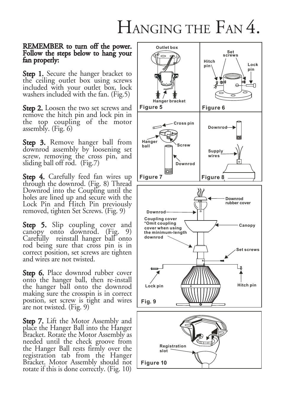 Anging the | Minka Group F581-ORB User Manual | Page 6 / 14