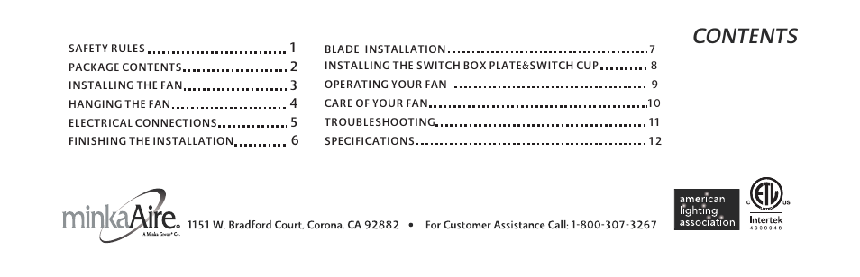 Minka Group F659-FB User Manual | Page 5 / 24