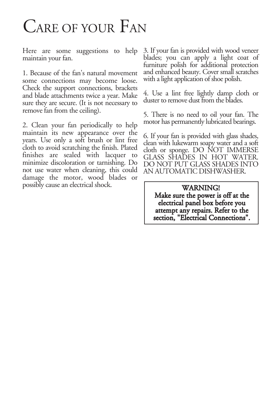 Are of your | Minka Group F565-WH User Manual | Page 11 / 13