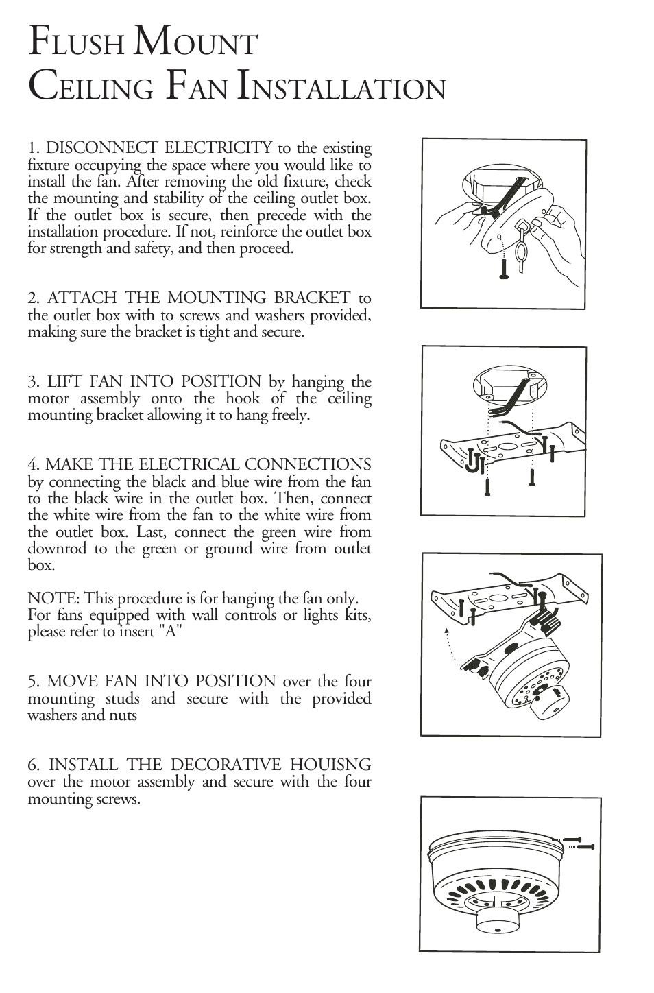 Lush, Ount, Eiling | Nstallation | Minka Group F565-WH User Manual | Page 6 / 13