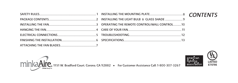 Minka Group F734-GL User Manual | Page 5 / 25