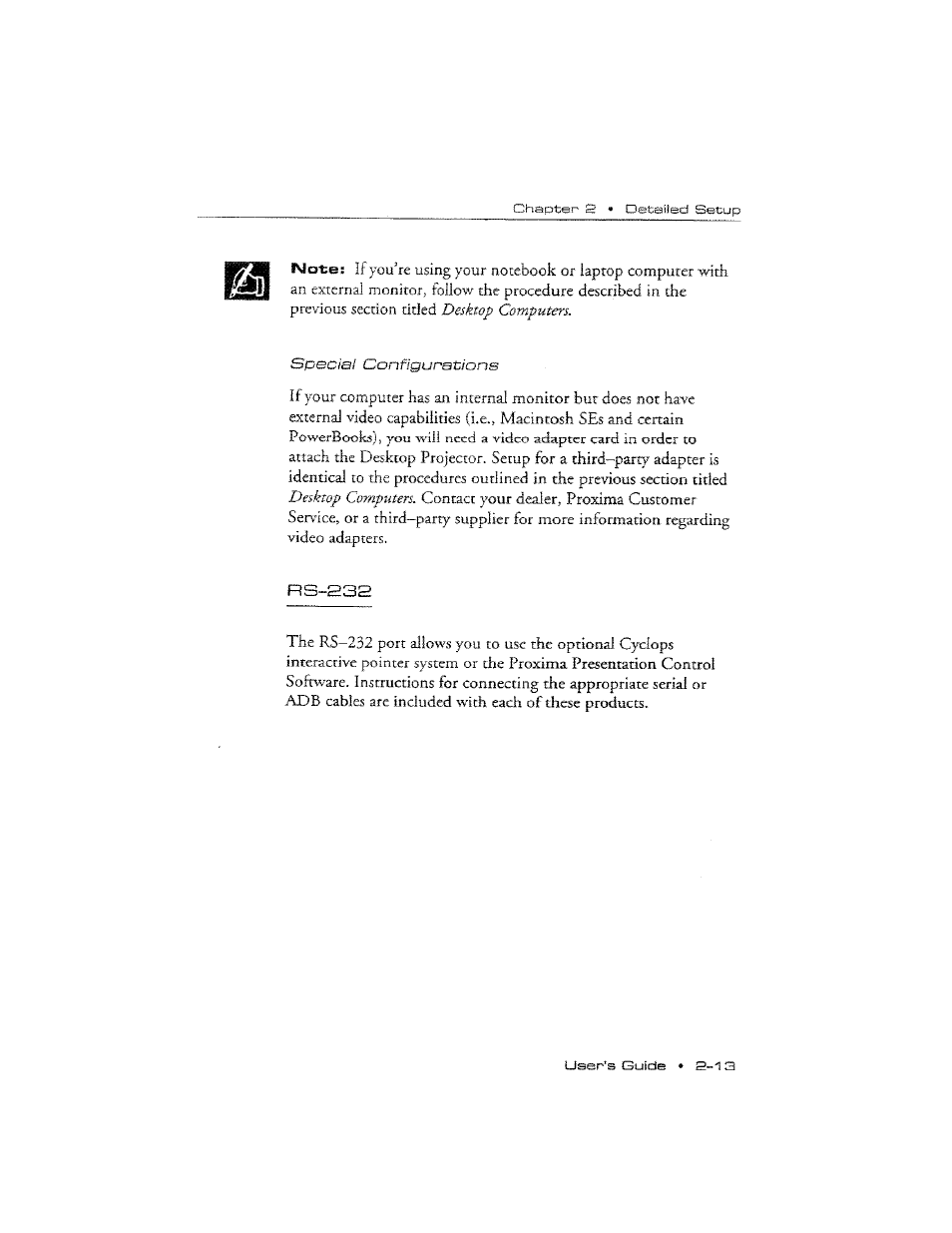 Rs-232, Rs-232 -13 | Ask Proxima DP2300 User Manual | Page 29 / 71