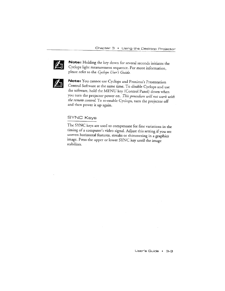 Sync keys | Ask Proxima DP2300 User Manual | Page 39 / 71