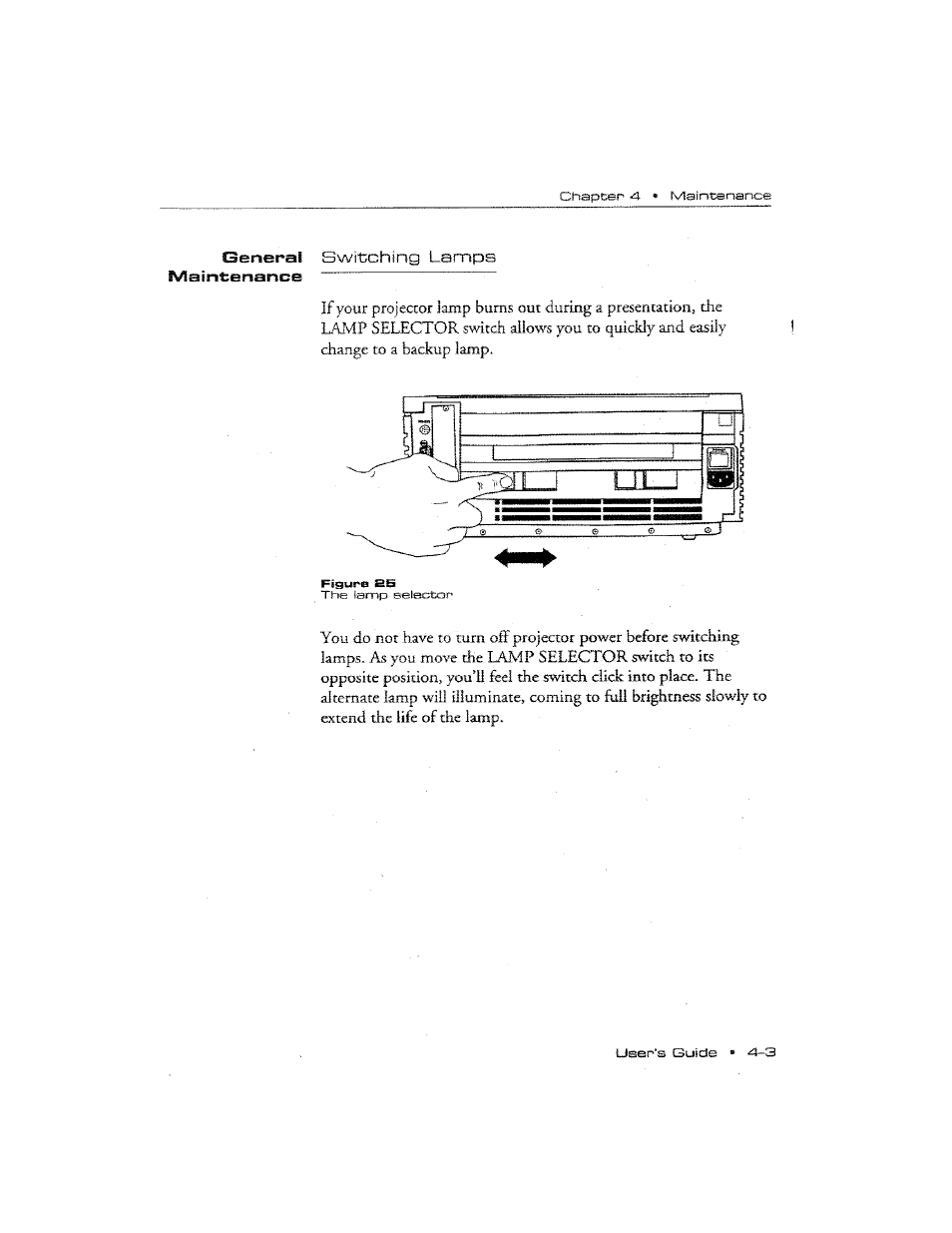 Switching lamps, Switching lamps —3, General | Ask Proxima DP2300 User Manual | Page 51 / 71