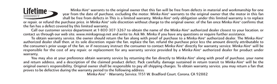 Minka Group F707-FLP User Manual | Page 3 / 24