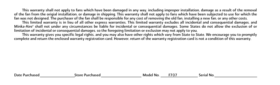 Minka Group F707-FLP User Manual | Page 4 / 24