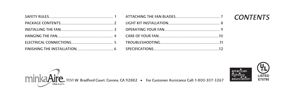 Minka Group F637-WHF User Manual | Page 4 / 22