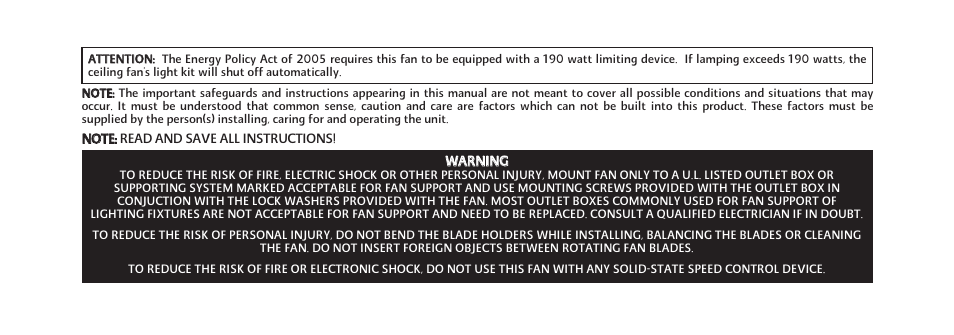 P1-2 | Minka Group F637-WHF User Manual | Page 6 / 22