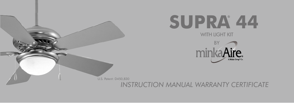 Minka Group F563-SP-BS/DW User Manual | 23 pages