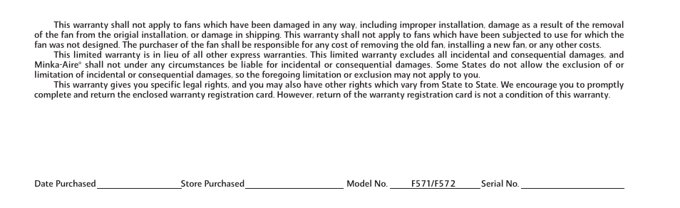 Minka Group F571-DRF User Manual | Page 4 / 22
