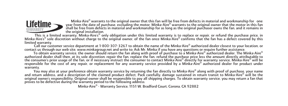 E-p-2 | Minka Group F302-BN User Manual | Page 3 / 23