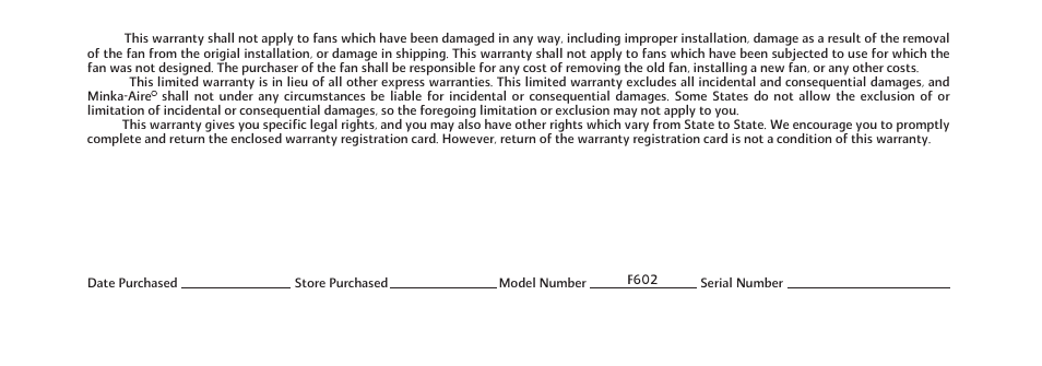 Minka Group F602-BN/CH User Manual | Page 4 / 26