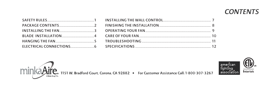 Minka Group F833-BK User Manual | Page 5 / 22