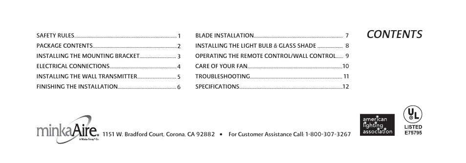 Minka Group F574-WH User Manual | Page 5 / 22