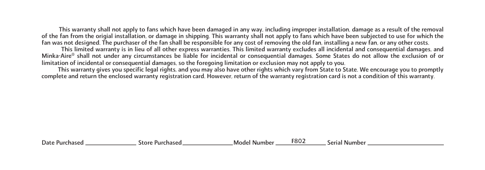 Minka Group F802-ORB User Manual | Page 4 / 25