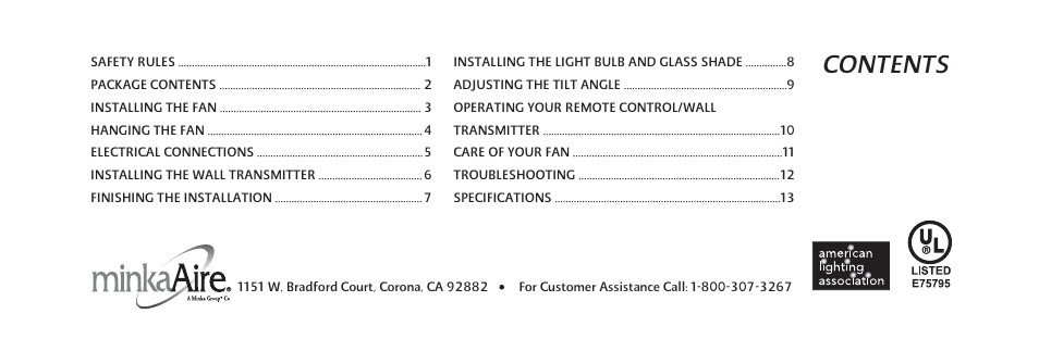 Minka Group F802-ORB User Manual | Page 5 / 25