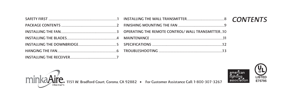 Minka Group F528-L-BS/CH User Manual | Page 5 / 25