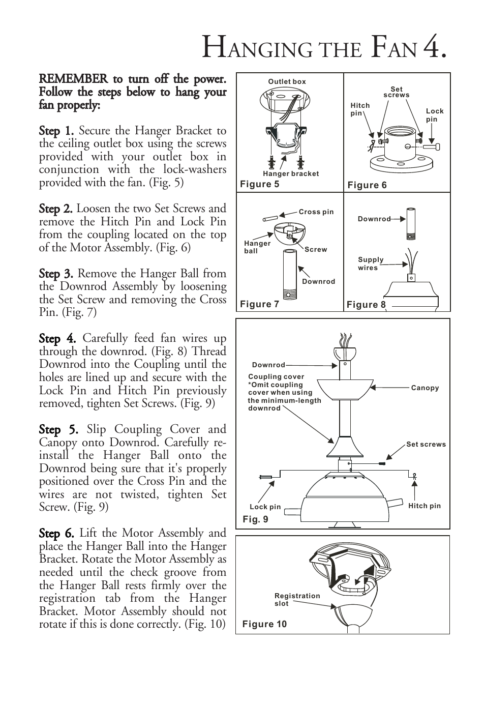 Anging the | Minka Group F596-PN/TL User Manual | Page 6 / 16