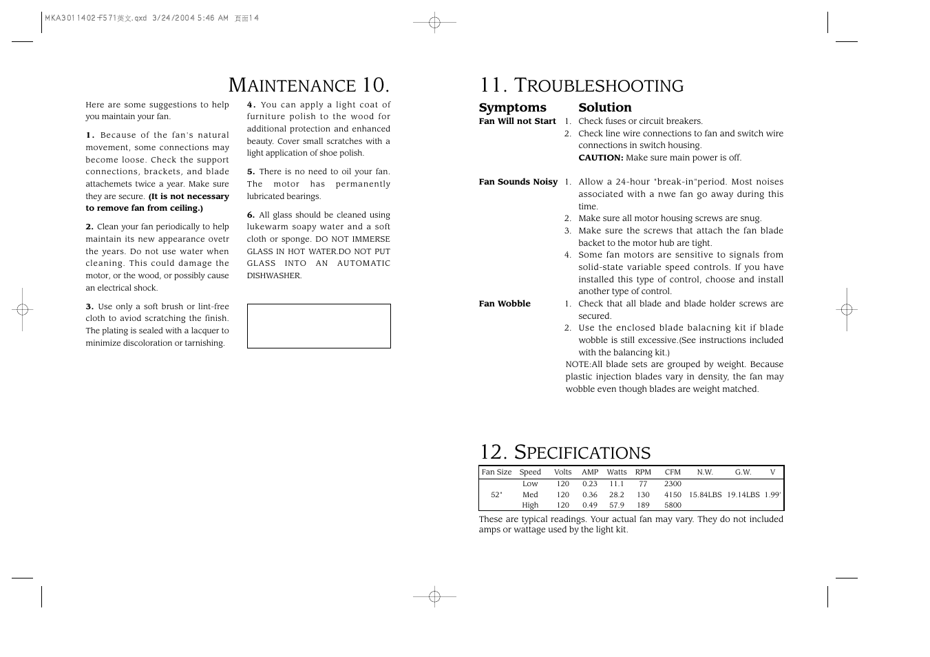 Minka Group F571-ORB User Manual | Page 8 / 9