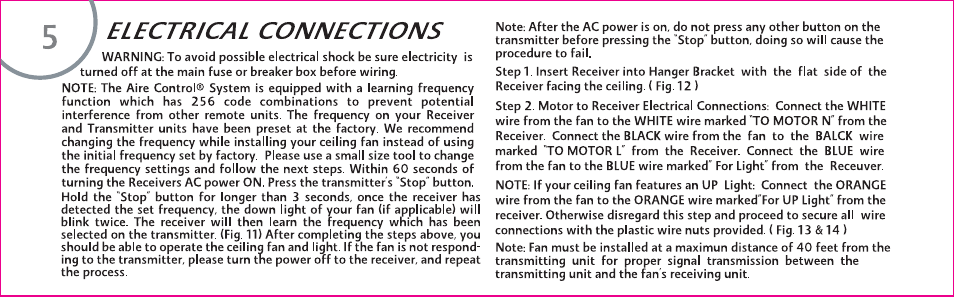 Minka Group F840-CF User Manual | Page 12 / 24