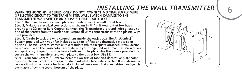 Minka Group F840-CF User Manual | Page 15 / 24