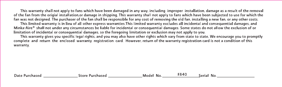 Minka Group F840-CF User Manual | Page 4 / 24