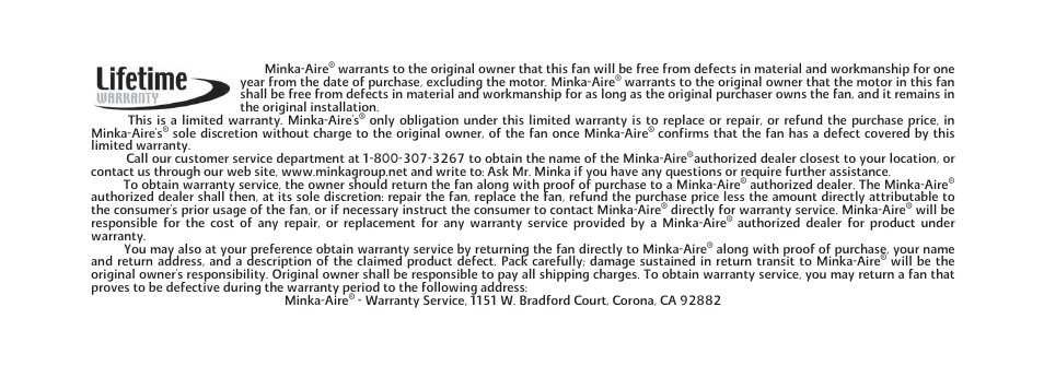 Minka Group F579-L-ORB User Manual | Page 3 / 26