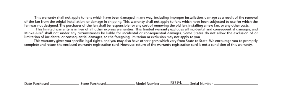 Minka Group F579-L-ORB User Manual | Page 4 / 26
