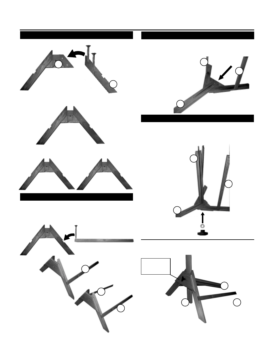 Assembly instructions | Martin Universal Design U-7100 Avanti Designer Table User Manual | Page 2 / 4