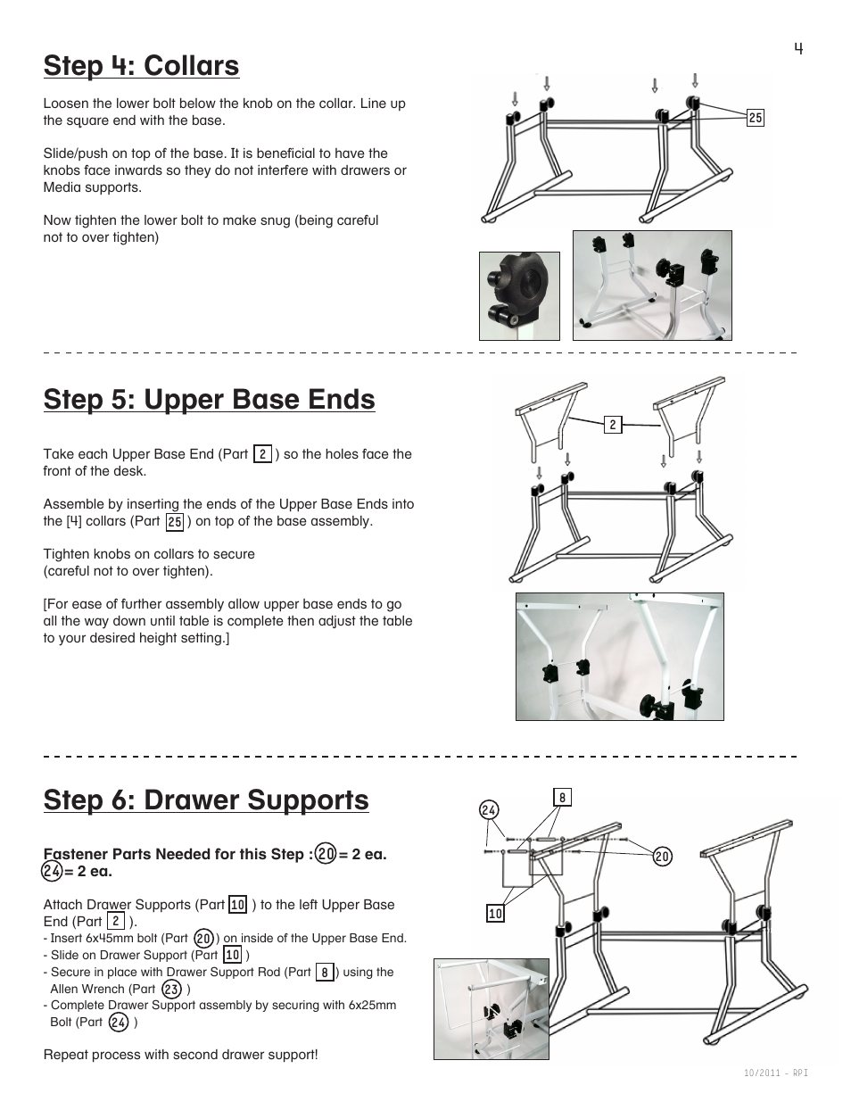 Martin Universal Design U-DS92STB Ashley Table with Stool User Manual | Page 4 / 9