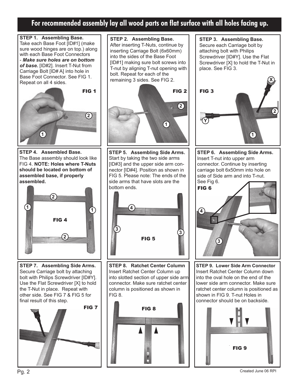 Martin Universal Design 92-2100  MURANO Professional Studio Easel User Manual | Page 2 / 4