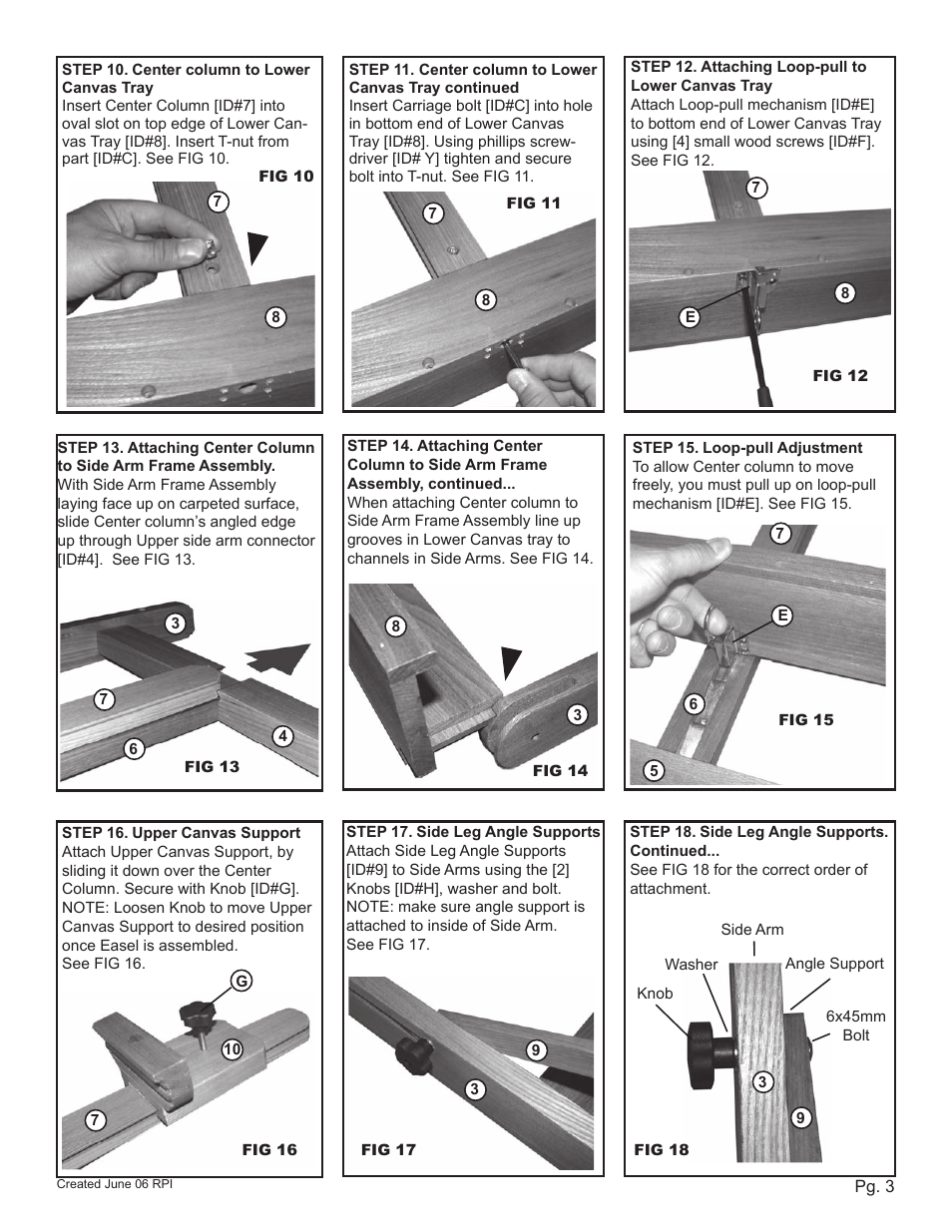 Martin Universal Design 92-2100  MURANO Professional Studio Easel User Manual | Page 3 / 4